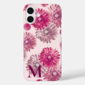 ピンクのガーベラデイジー花オンライトピンクフローラ Case-Mate iPhoneケース (裏面)