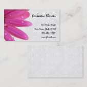 ピンクのガーベラ水は名刺を落とします 名刺 (正面/裏面)