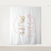 ピンクのガーリーなモダンチャンピエーゼの独身最後の週末 タペストリー (正面)