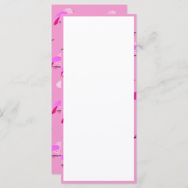 ピンクのガーリー鳥 (正面/裏面)