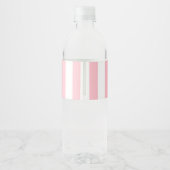 ピンクのガールズ卒業式 ペットボトルラベル (裏面)