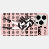 ピンクのガールフレンド ダンサー Case-Mate iPhoneケース (裏面 (横))