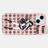 ピンクのガールフレンド ダンサー Case-Mate iPhoneケース (裏面 (横))