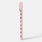 ピンクのガールフレンド ダンサー iPhoneケース (左側面)