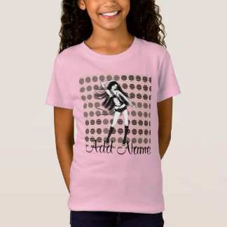ピンクのガールフレンド ダンサー Tシャツ