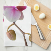 ピンクのガ蘭-コチョウラン キッチンタオル (四つ折り)