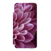 ピンクのキクの花の写真デザイン INCIPIO iPhoneウォレットケース (フォリオ 正面)