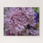 ピンクのキクの花の写真 ジグソーパズル (横)