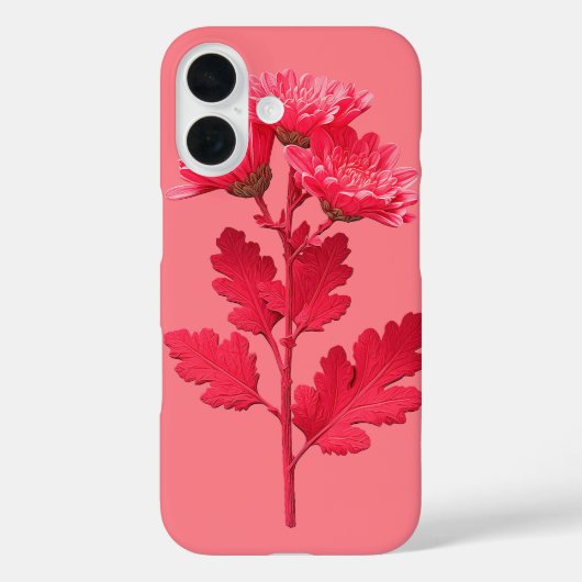 ピンクのキク Case-Mate iPhoneケース (裏面)