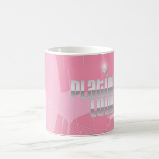 ピンクのキスのコップ コーヒーマグカップ (中央)