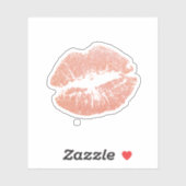 ピンクのキスカスタムカットビニールシール シール (シート)