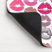 ピンクのキス マウスパッド (コーナー)