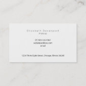 ピンクのキッシー唇xoxo!ターコイズカラープロフェッショナル 名刺 (裏面)