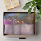 ピンクのキノコのデコップマジカルガーデン 薄葉紙 (ギフト)