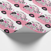 ピンクのキャデラック ラッピングペーパー (角)