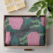 ピンクのキャベツバラオンブラック 薄葉紙 (ギフト)