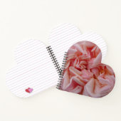 ピンクのキャベツバラヴィンテージ花赤面花なし ノートブック (内部)