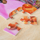 ピンクのキャンディランド ジグソーパズル (側面)