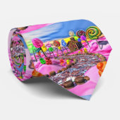ピンクのキャンディランド ネクタイ (ロール)