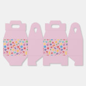 「ピンクのキャンディー & スターパーティー ギフトボックス」 フェイバーボックス (見開き)