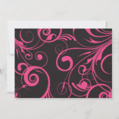 ピンクのキャンディー バット ミッツヴァー招待状 招待状 (裏面)