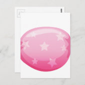 ピンクのキャンディー ポストカード (正面/裏面)