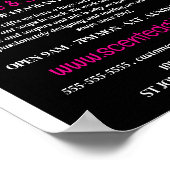 ピンクのキャンドル、キャンドル&ソープ広告メーカー ポスター (角)