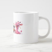 ピンクのキリン ジャンボコーヒーマグカップ (右)