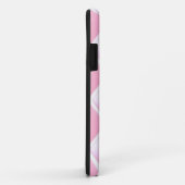 ピンクのキルティングダイヤモンド柄 Case-Mate iPhoneケース (裏面/右)