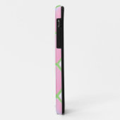 ピンクのキルティングダイヤモンド柄 Case-Mate iPhoneケース (裏面/左)
