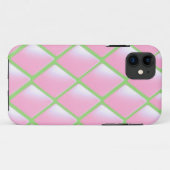 ピンクのキルティングダイヤモンド柄 Case-Mate iPhoneケース (裏面(横))