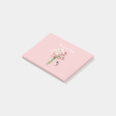 ピンクのキンポウゲの花てんとう虫 ポストイット (アングル)
