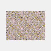 ピンクのギニア豚 フリースブランケット (正面(横))