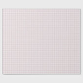 ピンクのギンガシンプルムの可愛い小さなチェックのプレイド ラッピングペーパー (フラット)