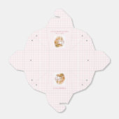 ピンクのギンガムビアトリックスポッターベビーシャワーの好意 フェイバーボックス (折り畳みなし)