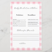 ピンクのギンガム ベイビー 予測 (正面)