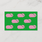 ピンクのクジラの女の子のテレホンカード コーリングカード (裏面)