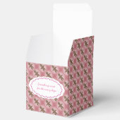ピンクのクッキーボックスカスタマイズ文字 フェイバーボックス (オープン)