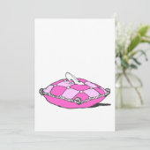 ピンクのクッション上のシンデレラの靴 ヴィンテージアート (スタンド正面)