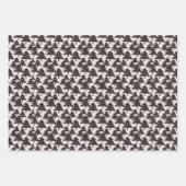 ピンクのクマ、クマの足、木の森のWr ラッピングペーパーシート (正面2)