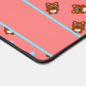 ピンクのクマ デスクマット (コーナー)