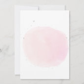 ピンクのクマbearly待ちベビーシャワー 招待状 (裏面)