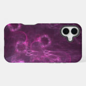 ピンクのクラゲ抽象芸術 iPhoneケース (裏面横)