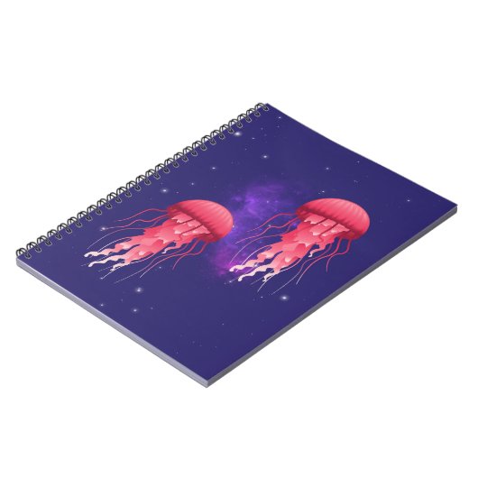 ピンクのクラゲ ノートブック (左側)