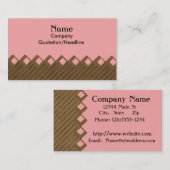 ピンクのクラス 名刺 (正面/裏面)