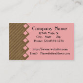 ピンクのクラス 名刺 (裏面)