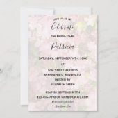 ピンクのクラッパーズブライダルシャワー招待状 招待状 (正面)