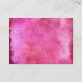 ピンクのクランベリーの水彩画の質パターン 名刺