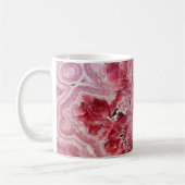 ピンクのクリスタルグエード コーヒーマグカップ (左)