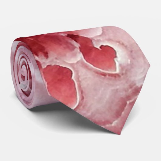 ピンクのクリスタルグエード ネクタイ (ロール)